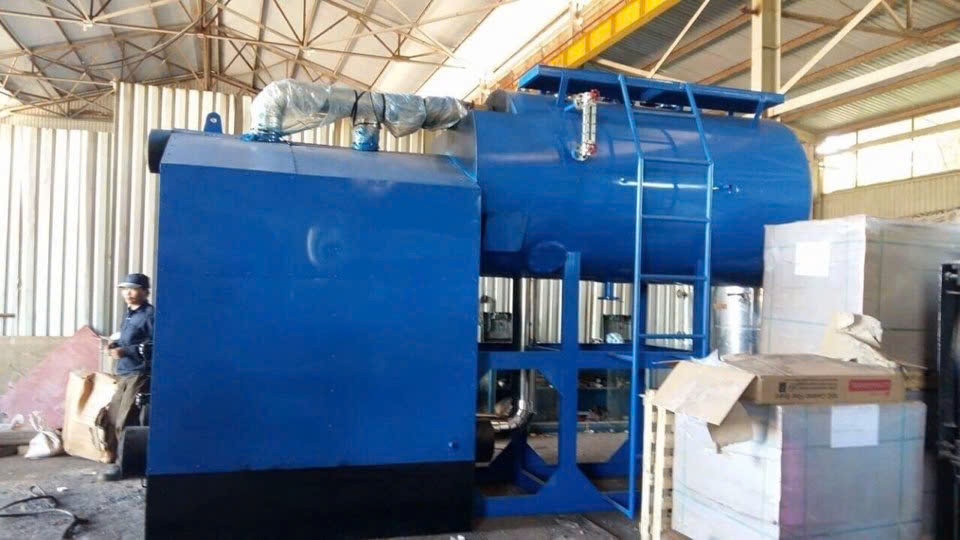 Lò hơi đốt than củi