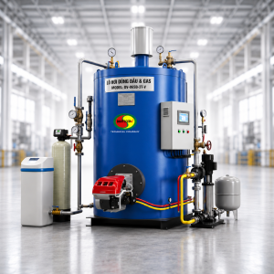 Lò hơi đốt dầu/gas dạng đứng