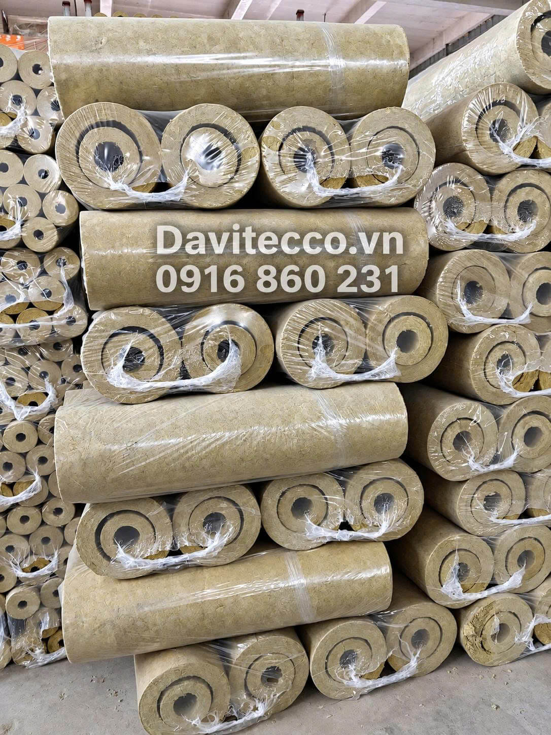 Bông khoán rockwool dạng ống